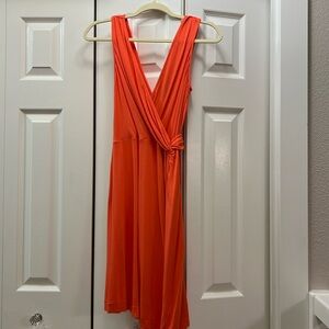 Tommy Bahama Wrap Style Dress in Tangerine color. Size S/P.